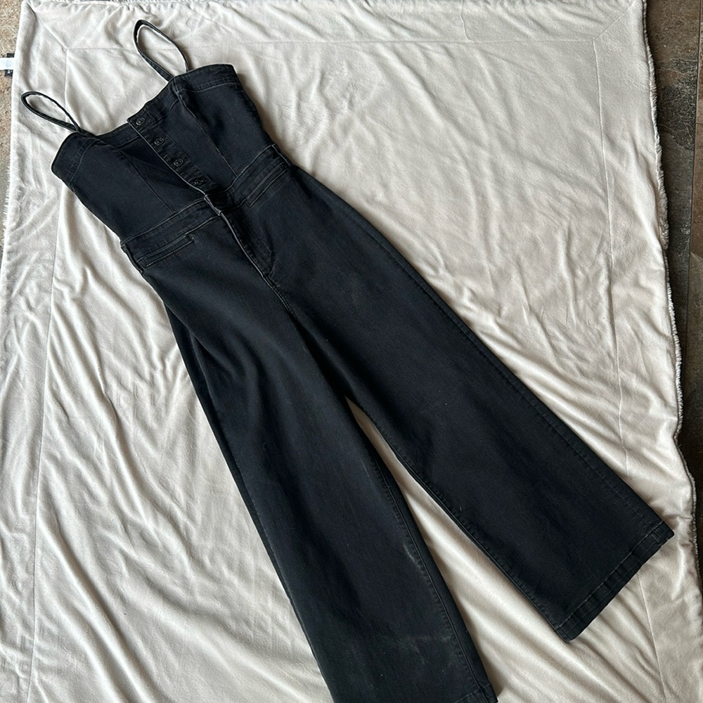 Paige Black Denim Jumpsuit